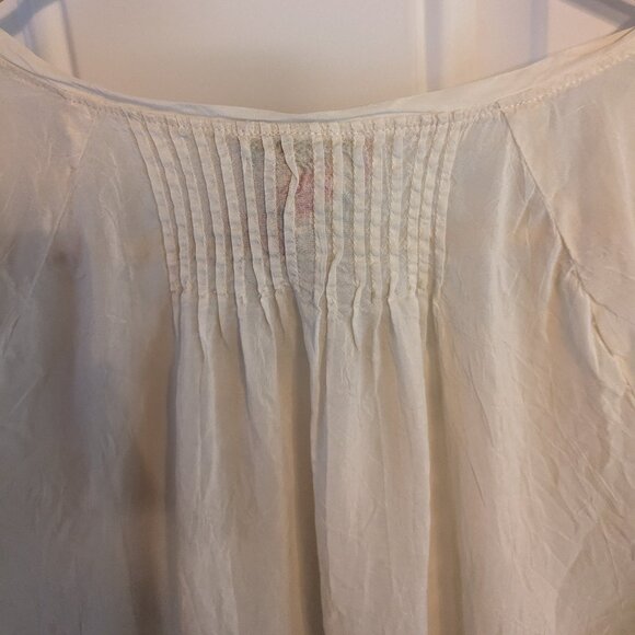 Johnny Was Collection "Liya" Georgette Tunic Blouse Embroidery Eyelet Sz Medium - Picture 8 of 13